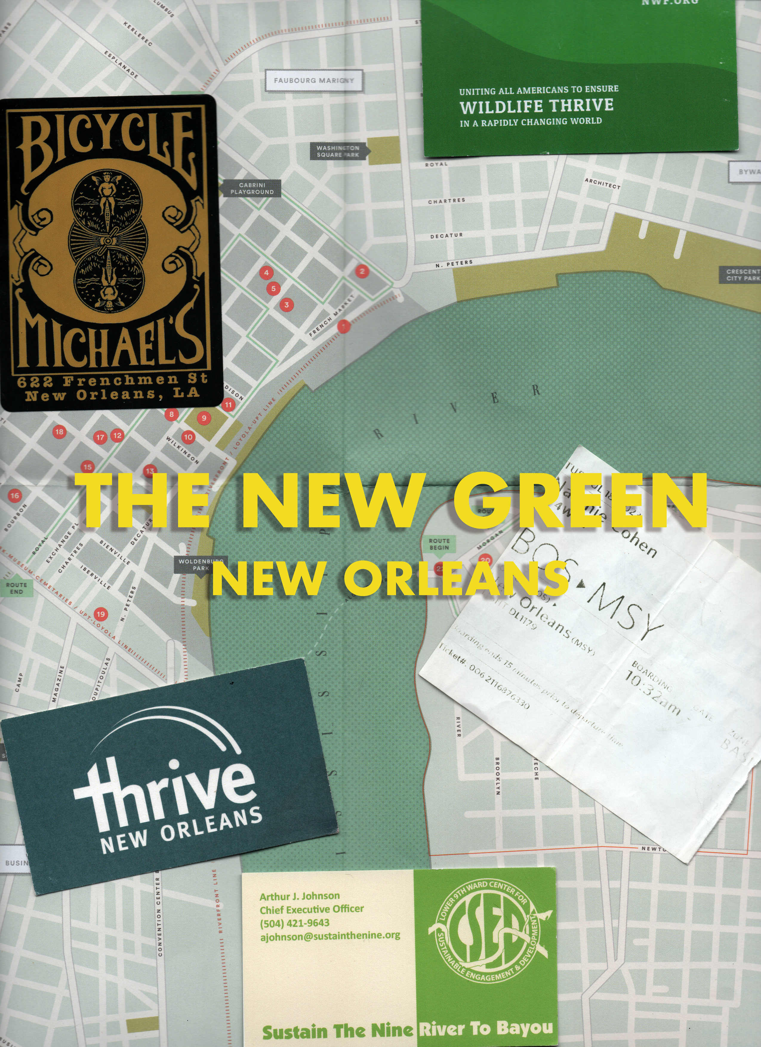 A poster of the film The New Green dedicated to the episodes on the city of New Orleans.